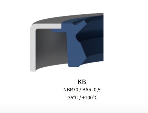 08x15x3 KB rugó nélküli szimering