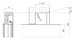 12x22x5.5/6 TCN nyomásálló szimering