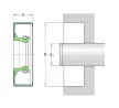 22x35x7 CRW1 R fémházas SKF szimering