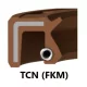 55x90x7/7.5 TCN nyomásálló szimering viton