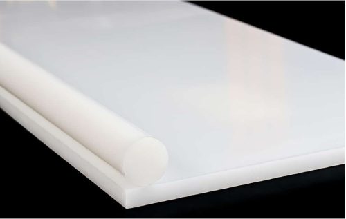 HDPE rúd fehér színben