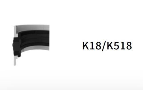 E 60x44x18.4/6.35 K518X kompakt dugattyú tömítés