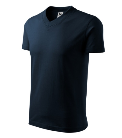 Malfini 102 V-neck unisex póló tengerészkék színben