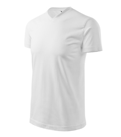 Malfini 111 Heavy V-neck unisex póló fehér színben