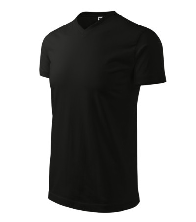 Malfini 111 Heavy V-neck unisex póló fekete színben