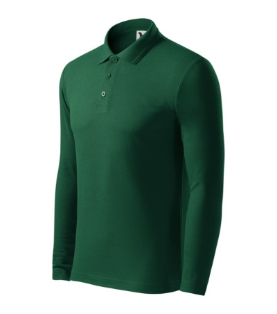 Malfini 221 Pique Polo LS férfi galléros póló dark green színben