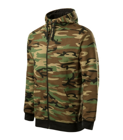 Malfini C19 Camo Zipper férfi felső barna terepszín színben