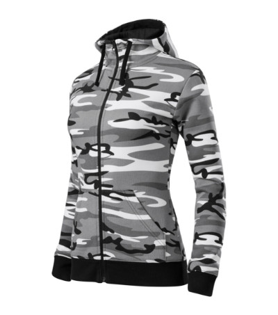 Malfini C20 Camo Zipper női felső szürke terepszín színben