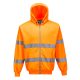 Portwest B305 Hi-Vis zippzáros pulóver narancs színben