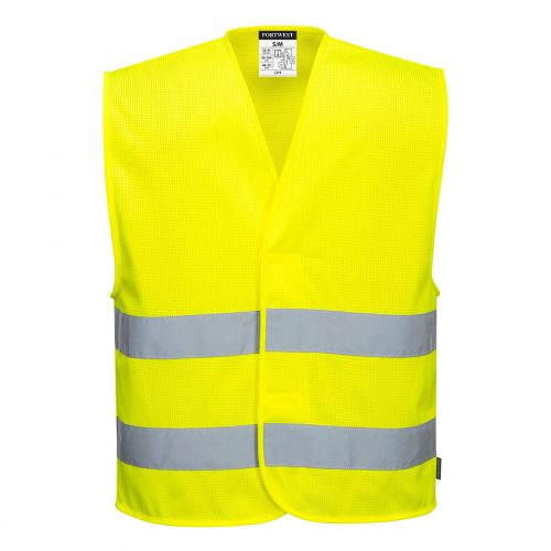 Portwest C374 MeshAir Hi-Vis kéttónusú mellény sárga színben