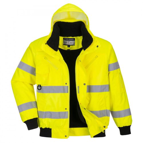 Portwest C467 Hi-Vis 3 az 1-ben bomber dzseki sárga színben