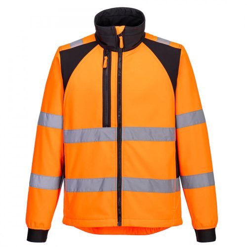 Portwest CD874 WX2 Eco bélelt softshell kabát narancs/fekete színben