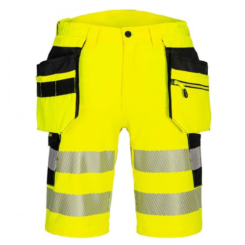 Portwest DX446 DX4 Hi-Vis Holster rövidnadrág sárga/fekete színben