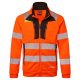 Portwest DX477 DX4 Hi-Vis kapucnis cipzáras pulóver narancs/fekete színben