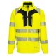 Portwest DX477 DX4 Hi-Vis kapucnis cipzáras pulóver sárga/fekete színben