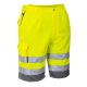 Portwest E043 Hi-Vis rövidnadrág sárga/szürke színben