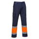 Portwest E049 Jól láthatósági kéttónusú nadrág narancs/navy színben