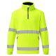 Portwest F302 Hi-Vis 1/2 Zip polár felső sárga színben