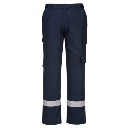 Portwest FR401 Bizflame Plus Lightweight Stretch lángálló nadrág navy színben