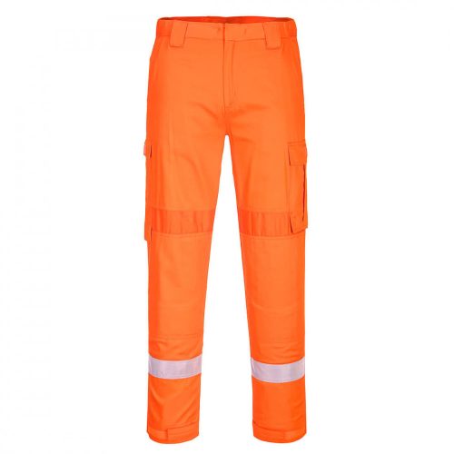 Portwest FR401 Bizflame Plus Lightweight Stretch lángálló nadrág narancs színben