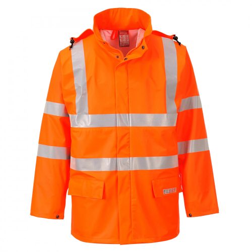 Portwest FR41 Sealtex Flame Hi-Vis lángálló esőkabát narancs színben