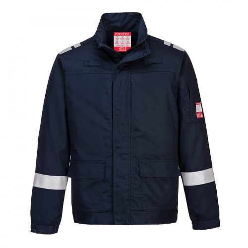 Portwest FR601 Bizflame Plus Lightweight Stretch lángálló kabát navy színben