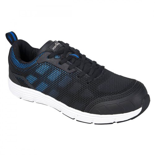 Portwest FT15 Steelite Tove Trainer munkavédelmi cipő fekete/kék színben S1P