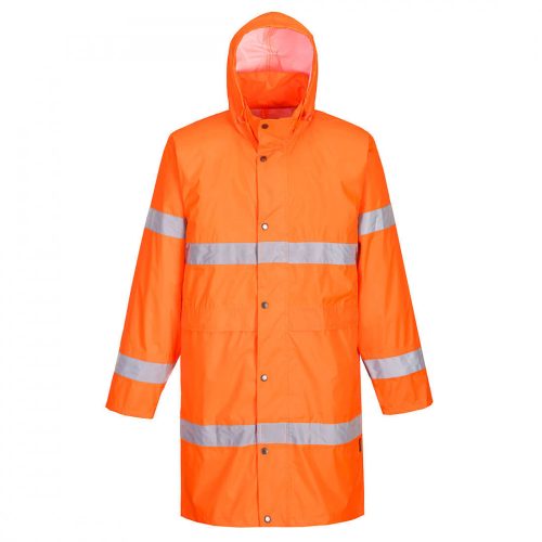 Portwest H442 Hi-Vis esőkabát narancs színben, 100 cm hosszú