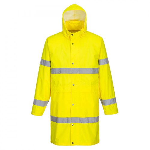 Portwest H442 Hi-Vis esőkabát sárga színben, 100 cm hosszú