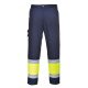 Portwest L049 Hi-Vis könnyű, kéttónusú Combat nadrág sárga/navy színben