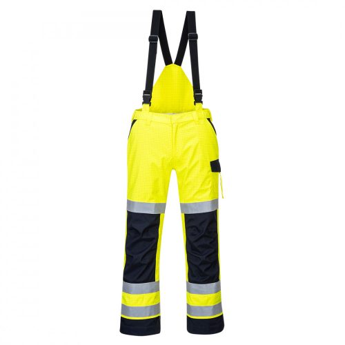 Portwest MV71 Modaflame Rain Multi Norm Arc nadrág sárga/navy színben