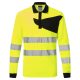 Portwest PW220 PW2 Hi-Vis hosszú ujjú galléros póló sárga/fekete színben