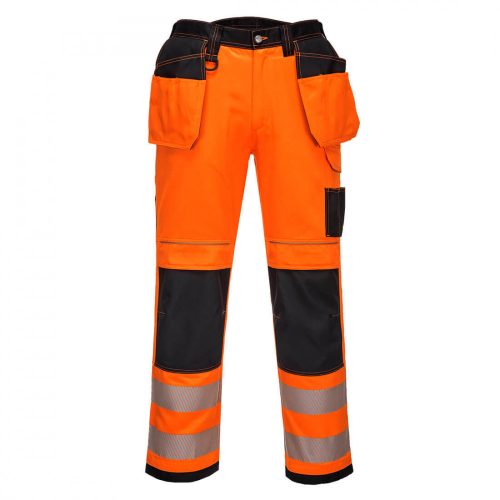 Portwest PW306 PW3 Hi-Vis Stretch Holster nadrág narancs/fekete színben