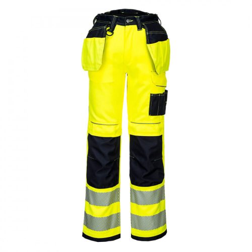 Portwest PW306 PW3 Hi-Vis Stretch Holster nadrág sárga/fekete színben