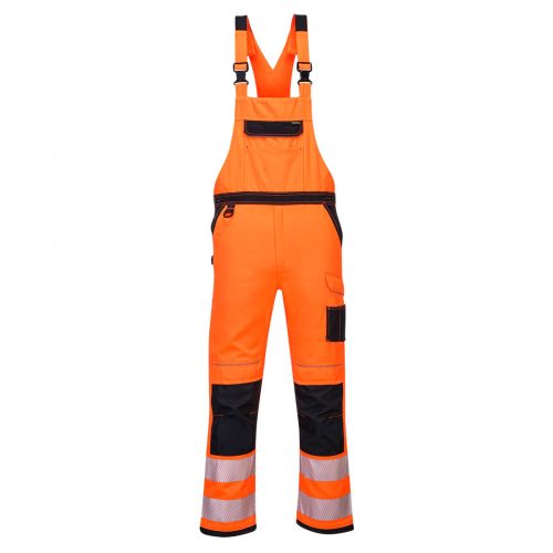 Portwest PW344 PW3 Hi-Vis kantáros nadrág narancs/fekete színben