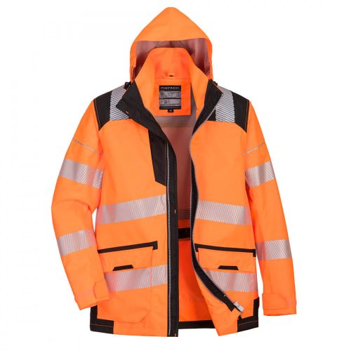 Portwest PW367 PW3 Hi-Vis 5-in-1 kabát narancs/fekete színben