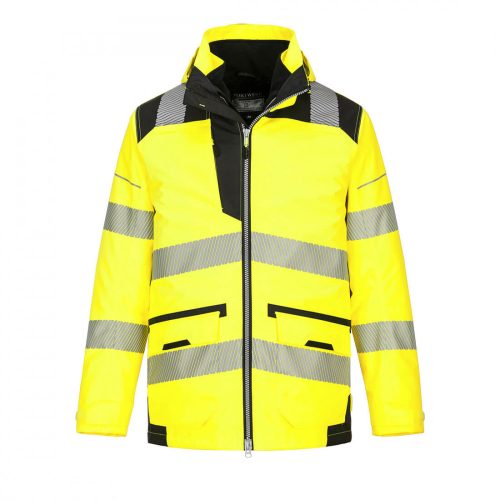 Portwest PW367 PW3 Hi-Vis 5-in-1 kabát sárga/fekete színben