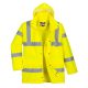 Portwest RT60 Hi-Vis légáteresztő rain traffic kabát sárga színben