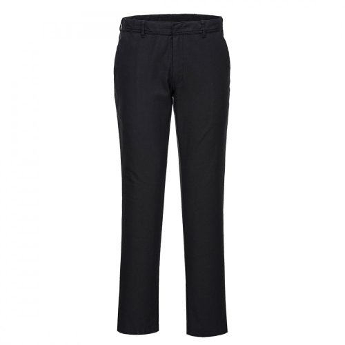 Portwest S232 Női Stretch Slim Chino nadrág fekete színben