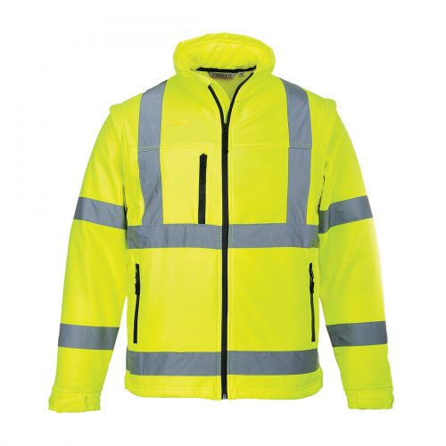 Portwest S428 Jól láthatósági softshell dzseki sárga színben