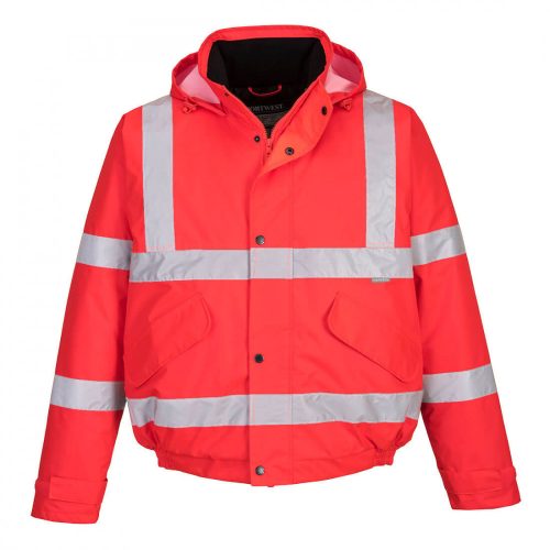 Portwest S463 Hi-Vis bomber dzseki piros színben