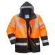 Portwest S467 Hi-Vis Kéttónusú Traffic kabát narancs/fekete színben