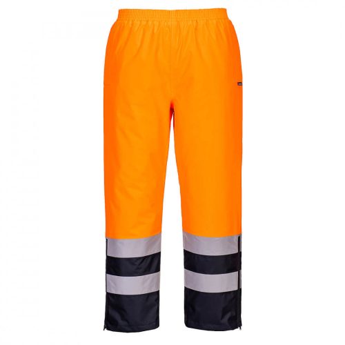 Portwest S598 Hi-Vis lélegző nadrág narancs/navy színben