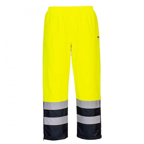 Portwest S598 Hi-Vis lélegző nadrág sárga/navy színben