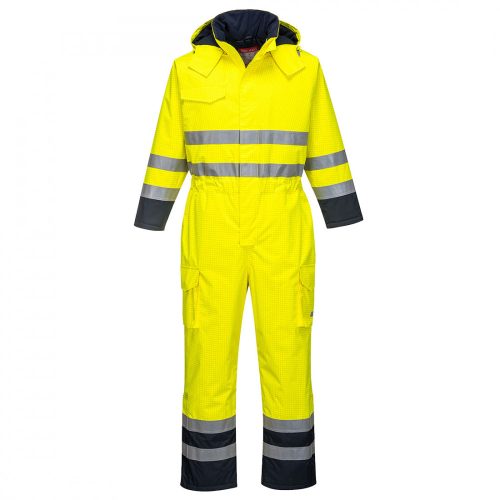 Portwest S775 Bizflame Rain Hi-Vis Multi overál sárga/navy színben