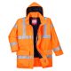 Portwest S778 Bizflame Rain Hi-Vis antisztatikus FR kabát narancs színben