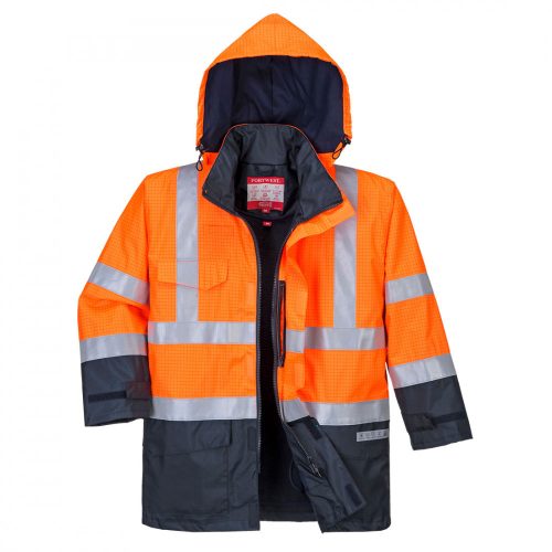 Portwest S779 Bizflame Rain Hi-Vis Multi-Protection kabát narancs/navy színben