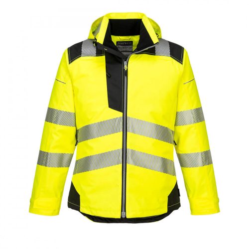 Portwest T400 PW3 Hi-Vis télikabát sárga/fekete színben