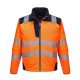 Portwest T402 PW3 Hi-Vis softshell kabát narancs/navy színben