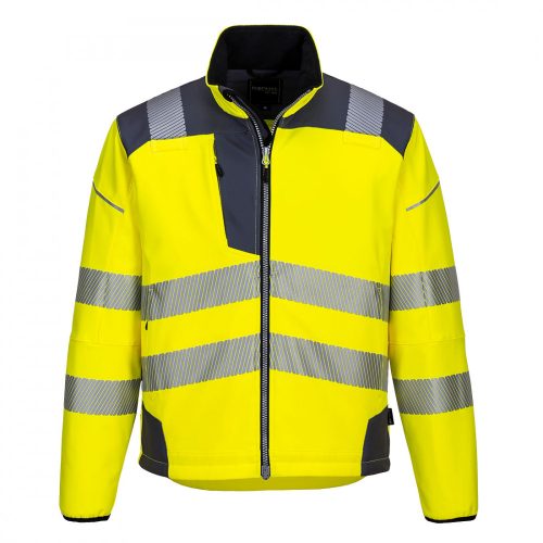 Portwest T402 PW3 Hi-Vis softshell kabát sárga/szürke színben